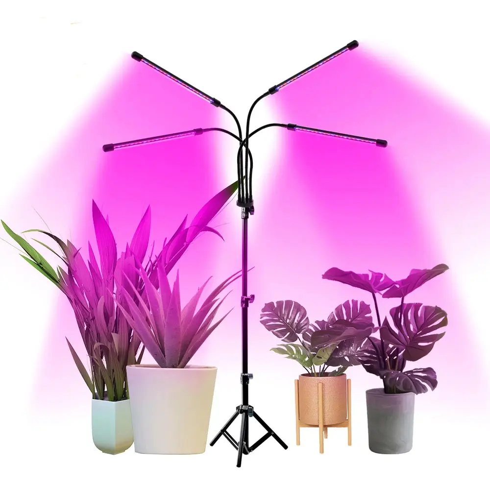 4 head LED Grow Light 5V USB LED Plant Lamp spettro completo Phyto Lamp plant light per piante da interno