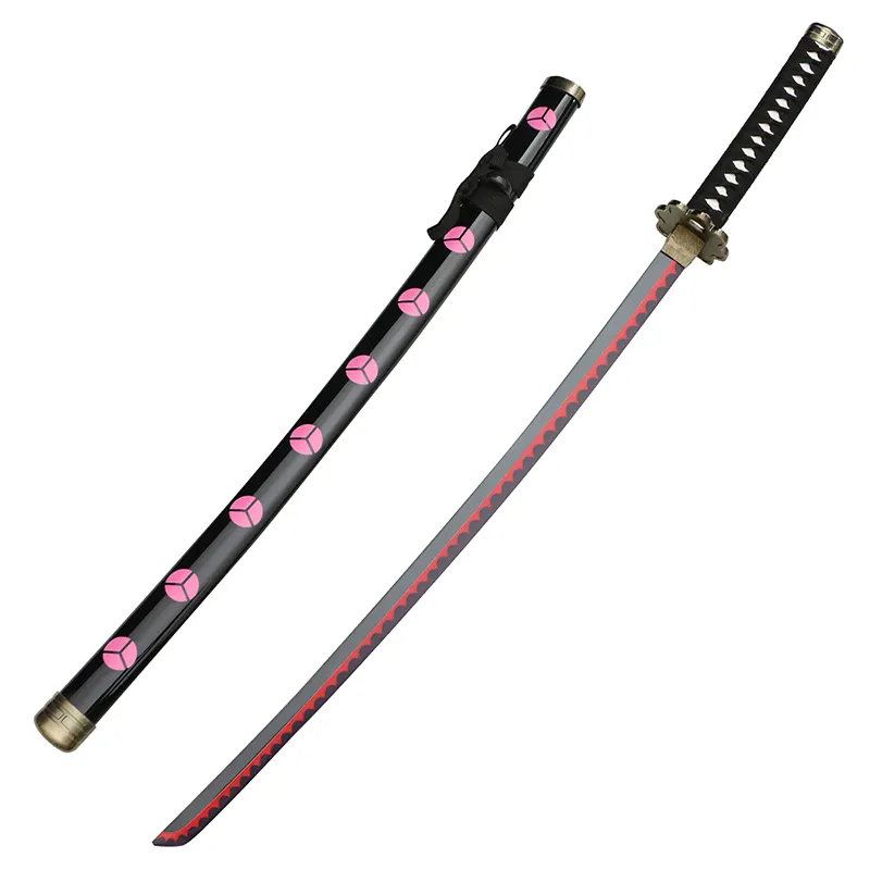 Zoro-espada de anime de bambú, accesorios de animación, cuchillo de madera, katana, Juguetes