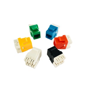 短型 Cat6 UTP RJ45 模块 180 度打孔器打下 Keystone 插孔 110 & 克朗国际数据公司 (IDC) - Product Image 1
