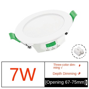高電圧220V 110Vラウンド3 CCT薄暗いLED天井ライト調光可能スマートホームデコレーション石膏天井ライト