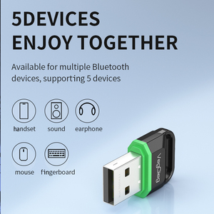 USB Bluetoothアダプター5.3ワイヤレスレシーバートランスミッタコンピュータデスクトップ用ヘッドセットスピーカーマウスキーBluetooth機能 - Product Image 2