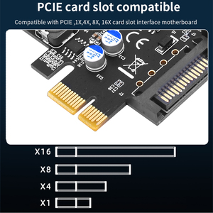 TISHRIC USB 3.2 Gen1 19Pin <strong>PCI</strong> Express Multiplier <strong>PCI</strong>-E <strong>PCI</strong> E USB 3 Adapter Card Riser USB3.2 PCIE <strong>Controller</strong> 5Gbps Card - Product Image 5