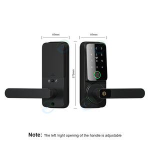 מחיר המפעל מנעולים חכמים עם tlock tuya wifi אפליקציה כרטיס מפתח טביעת אצבע כרטיס מפתח לדלתות עץ