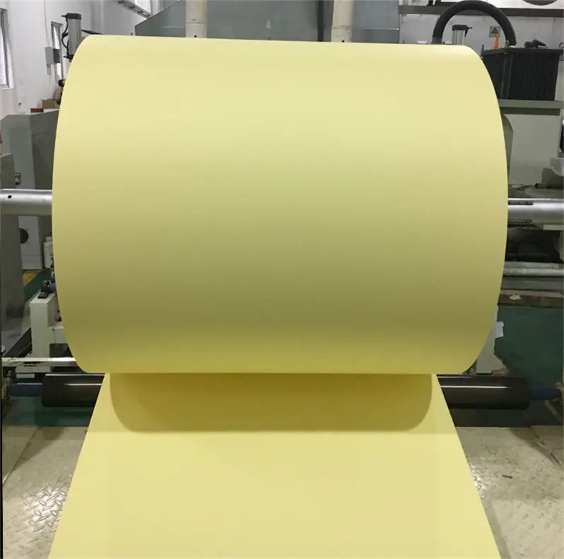 Factory Promotion Silicone Adhesive Release Paper Reel Yellow Silicon Release Paper