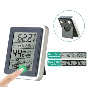 Mini termómetro Digital LCD con pantalla táctil, higrómetro, sensores de temperatura eléctricos, medidor de humedad, estación meteorológica interior - Product Image 2