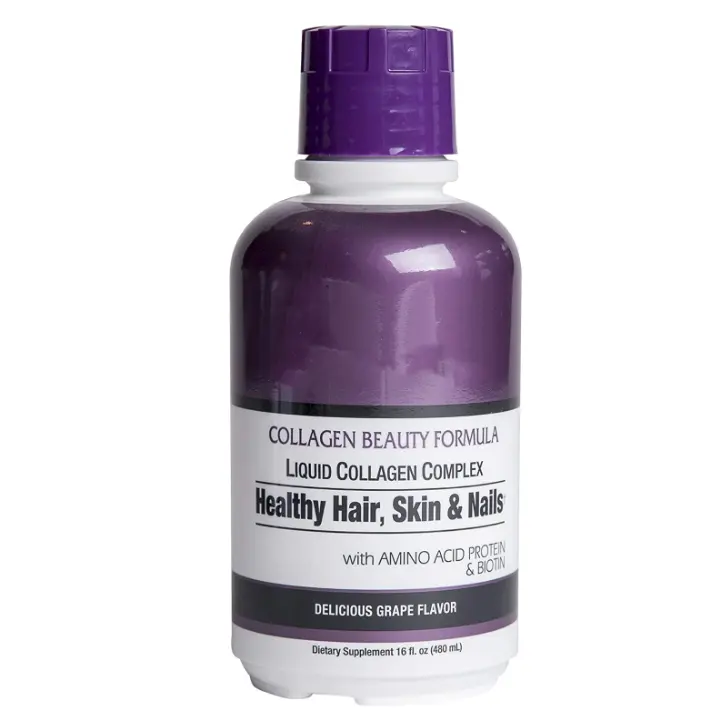 Liquid Collagen Beauty Formula with Amino Acids Protein and Biotin Of Delicious Grape Flavor Supplement Collagen Liquid