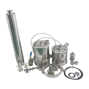 <strong>Closed</strong> <strong>loop</strong> 5lb jacketed <strong>dewax</strong> jacketed columns tri clamp <strong>spool</strong> sunthai ss304 pipe <strong>spool</strong> for polish cbd oil and extractor