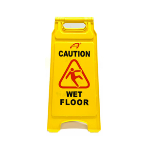 EcoClean thương mại bền bán buôn 24 inch đôi bên màu vàng thận trọng sàn ướt có thể gập lại khách sạn đường phố sảnh cảnh báo dấu hiệu - Product Image 2