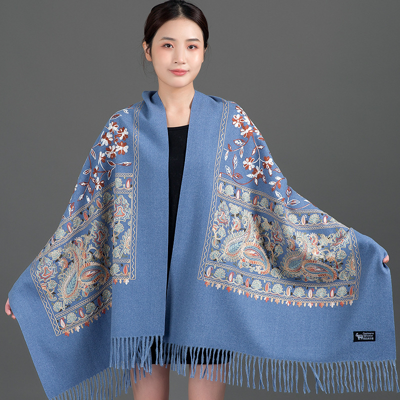 Printemps éternel - bleu denim - 200cm