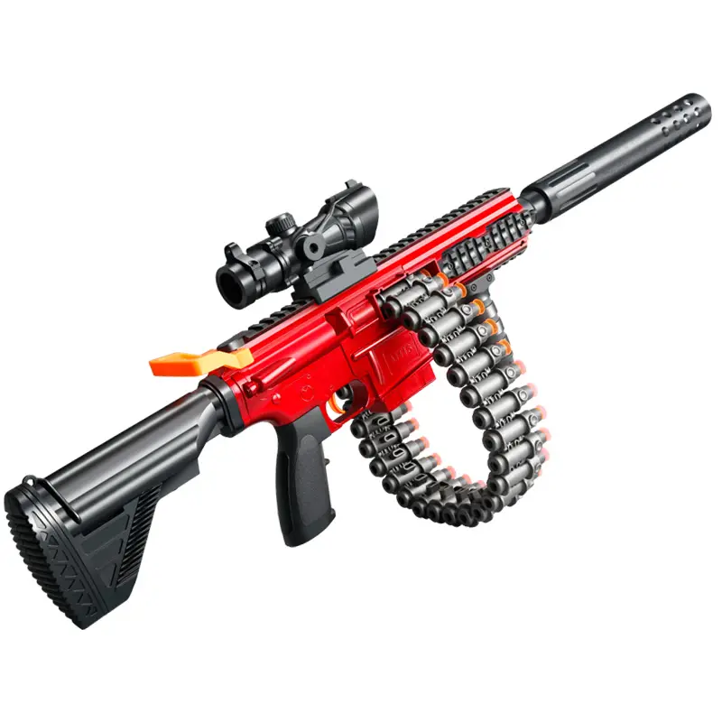 Ssault-pistola de balas blandas de combate para niños, SCAR-L de pistola de balas blandas, Juguetes Divertidos para niños seguros
