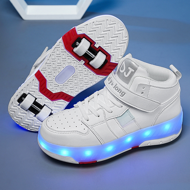 518 White Mini Four-Wheel Charging Light