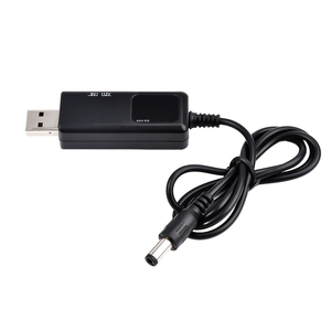 USB เป็น DC 5.5/3. อะแดปเตอร์สายไฟ5มม. 5V ถึง9V 12V USB สายเพิ่มพลัง USB DC สำหรับเส้นทางสายไฟ WIFI ขั้วต่อ US B - Product Image 1