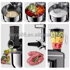 Profesyonel 5 1 elektrik mutfak standı mikser çok fonksiyonlu kek Blender ve pişirme için karıştırma kase ile kıyma - Product Image 5