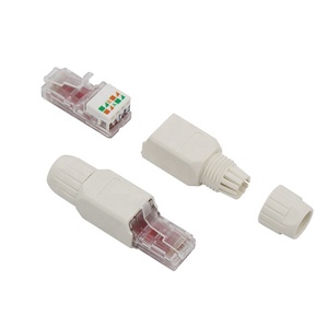 普新UTP公RJ45连接器网络5e类/6类/6a类/7类无屏蔽无工具现场端接插头梯形插孔模块印刷电路板 - Product Image 2