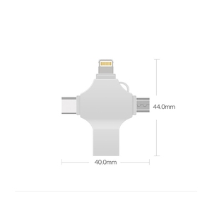 ร้อนขาย4 In 1มัลติฟังก์ชั่ OTG Usb แฟลชไดรฟ์3.0สำหรับประเภท-C/ สายฟ้า/ไมโคร Usb/ คอมพิวเตอร์เพนไดรฟ์ดิสก์หน่วยความจำ - Product Image 2