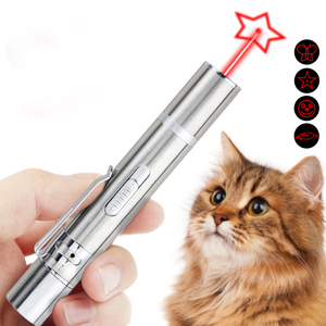Puntatore Laser giocattolo interattivo per gatti con ricarica USB con 5 modelli a lungo raggio e 3 modalità giocattolo per cani da addestramento - Product Image 1