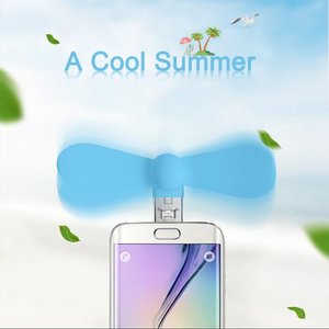 Пользовательский логотип 3 в 1 Type C Вентилятор портативный мобильный телефон USB мини-телефон вентилятор для Android мобильных телефонов для iPhone - Product Image 5
