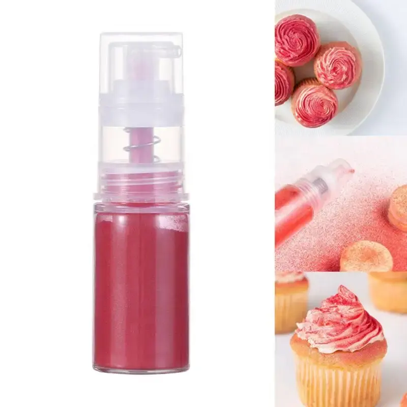 Perlato commestibile luccicante Glitter pompa polvere Spray per Gumpaste biscotto dolce Cupcake