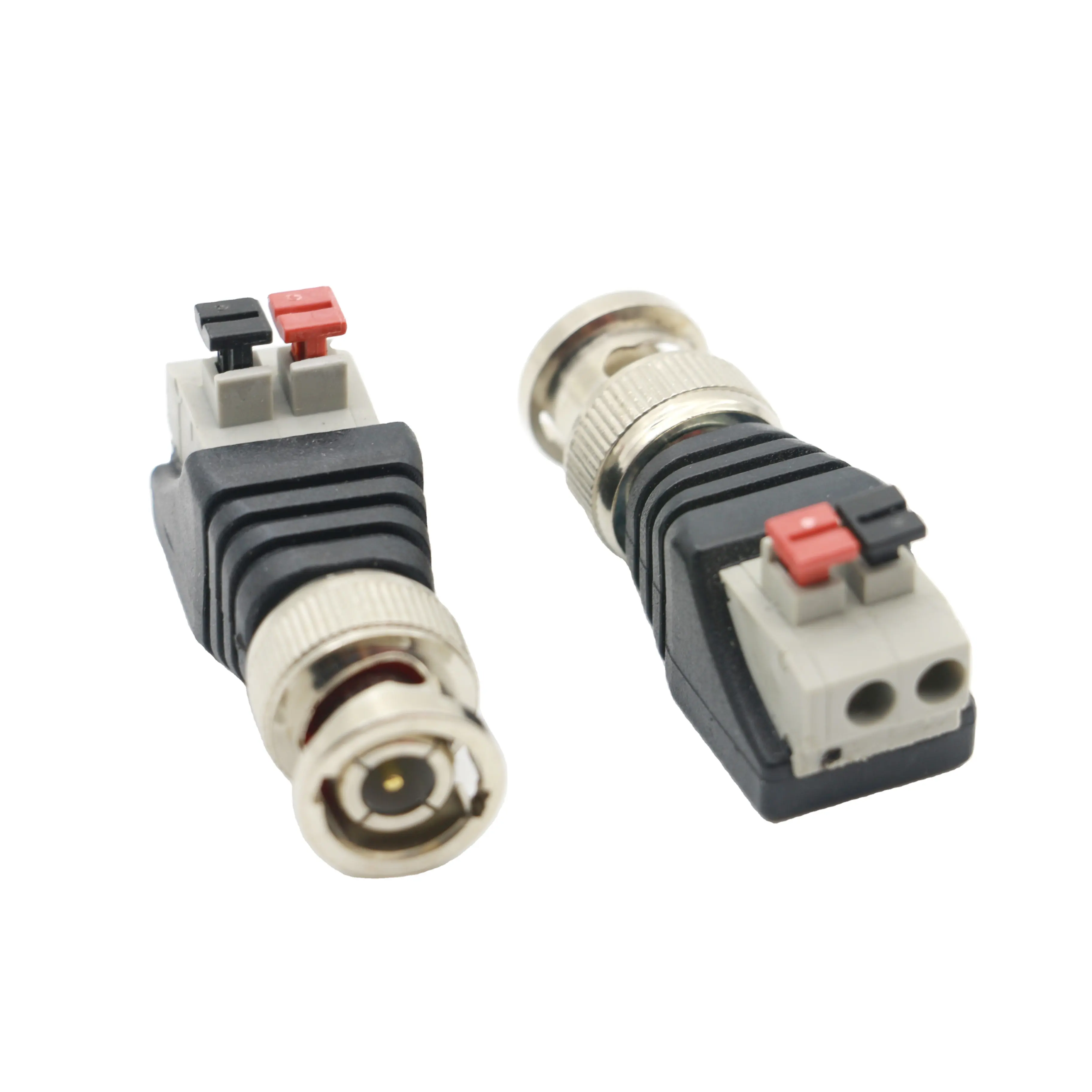 Conector de vídeo para câmera cctv, conector macho para câmera cctv