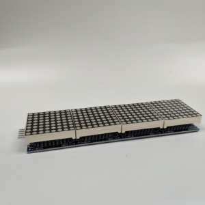 Modulo quattro in uno a matrice di punti 5V con controllo verde LED array display modulo 4 in 1 MAX7219 con cavo 5p - Product Image 3