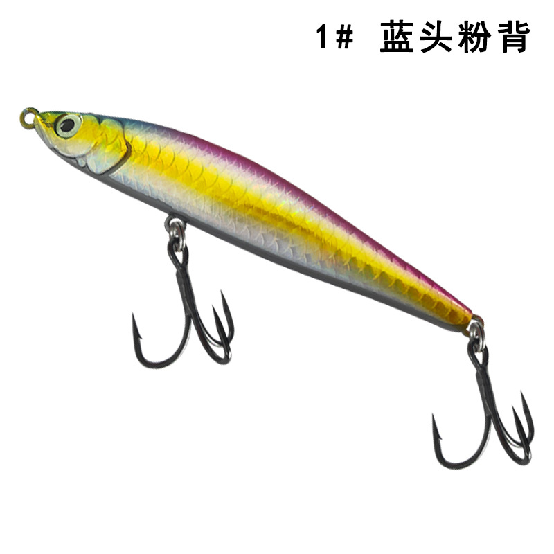 Tête bleue et dos rose