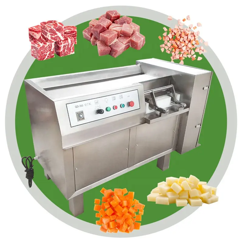 Cortador de cubos de carne fresca, máquina comercial para cortar carne, Qd-03, pollo, hielo