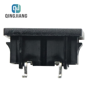 AC C8 Power <strong>Socket</strong> 2.5A 250V 2 Pins Female C7 Power Outlet Snap in 2.0mm Big Pins for PDU Female Connector