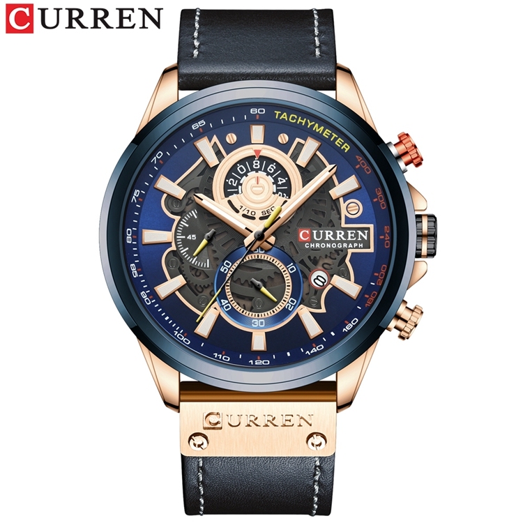 1 cadran bleu or rose