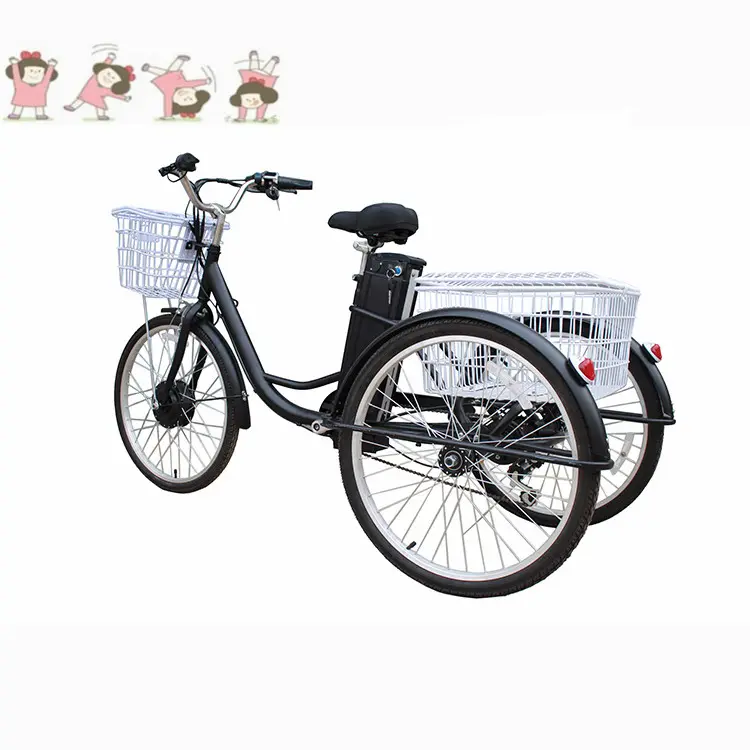 A buon mercato 250W Elettrico 3 Ruote Piccolo Triciclo Made in China Nuovo Prezzo Basso 350W di Potenza Per Gli Adulti 3 Ruote triciclo elettrico