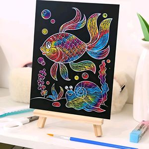 Creative Colorful Scratch Cartoon <strong>Pattern</strong> Set Fun Graffiti Scratch <strong>Book</strong> Cross Border Direct Sales