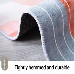 Tùy Chỉnh Kem Phong Cách In Polyester Pha Lê Nhung Thảm Thảm Kích Thước Lớn Hiện Đại Khu Vực Thảm Bộ Cho Phòng Khách Phòng Ngủ Cắm Trại - Product Image 6