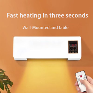 Calentador de espacio eléctrico con pantalla Digital 2 en 1 montado en la pared con Control remoto para uso doméstico dormitorio sala de estar - Product Image 4
