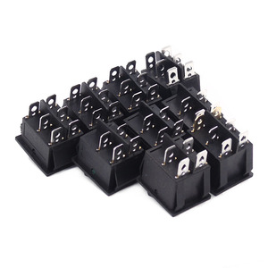 KCD425 * 31mmロッカースイッチ6ピン3ポジションボタン電源スイッチ黒ON OFF ON 16A 250V 20A 125VAC