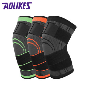 Aolikes Customizable Nylon Knee Support Brace Elastic Strap Compression Sleeve Breathable <strong>Protection</strong> for <strong>Leg</strong> Support - Product Image 4
