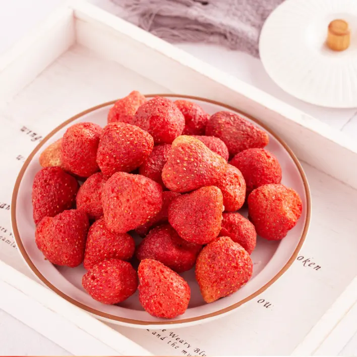 GUOWAN Gesundes Essen 100% natürliche knusprige Erdbeere Süße gefrier getrocknete Erdbeere
