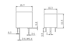Altın GYB-1C-12D 12v 24V 10A 20A 0.36W 0.6W 0.8W 15.7*12.3*13.5Mm sertifikaları Compliances mühürlü tip sınıf F Pcb akıllı ev - Product Image 6