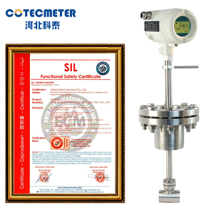 Salida de pulso 220V 40 ~ 350 ℃ Pantalla Lcd Medidor de flujo tipo vórtice 2 "3" Medidor de flujo de oxígeno de vapor de presión diferencial