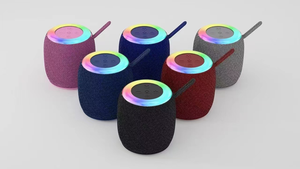 Mini portátil sem fio Bluetooth Speaker RGB LED luz alimentado por bateria para Outdoor & Party Use Factory Direct