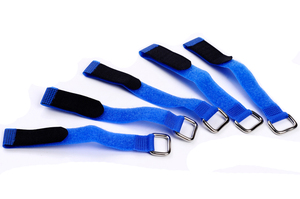 Brida de cable autoblocante ajustable con logotipo personalizado de Dansky con correa de gancho y bucle soldada y de proceso de costura - Product Image 4