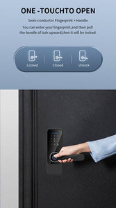 <strong>New</strong> Arrival S810 Smart <strong>Locks</strong> Tuya TTlock App Remote Control Cerradura Fingerprint Code <strong>Key</strong> Card Door <strong>Lock</strong> - Product Image 5