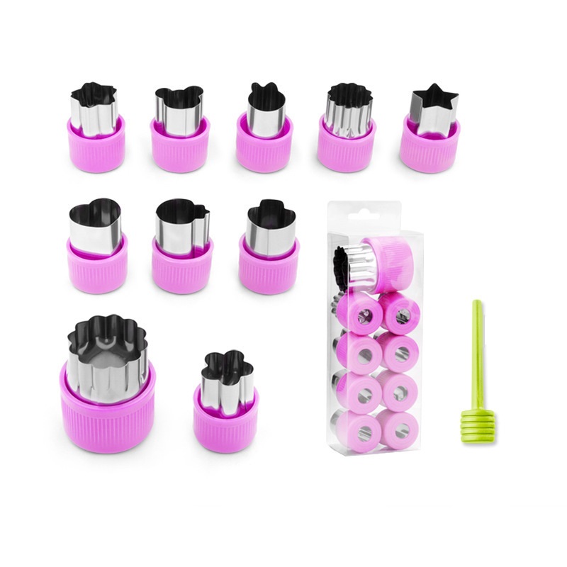 Purple - 10-piece set (123G)