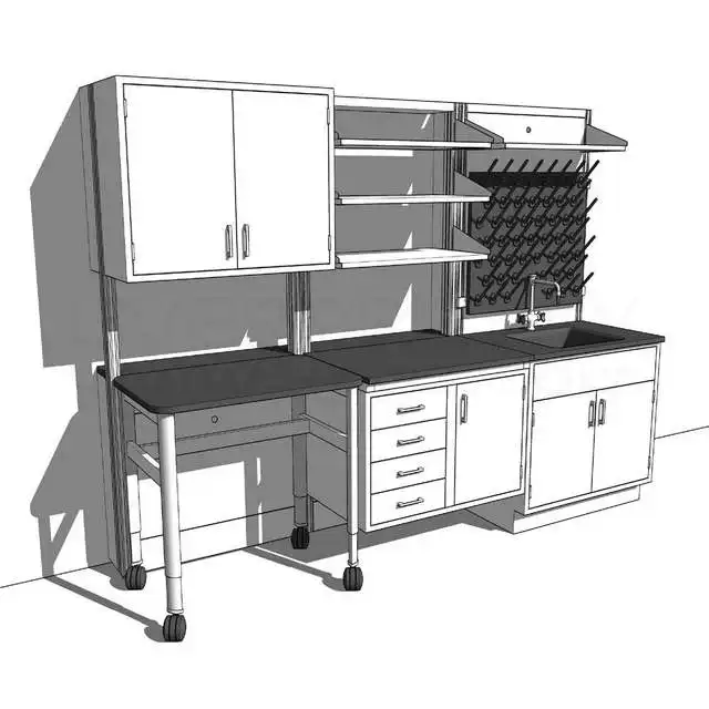 उपकरण केंद्र प्रयोगशाला फर्नीचर रसायन विज्ञान प्रयोगशाला बेंच के लिए जीव विज्ञान अध्ययन विज्ञान प्रयोगशाला टेबल