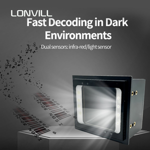 Lonvill Máy bán hàng tự động Máy quét mã qr NFC đọc với Bluetooth, mã vạch quét với RS-232 USB RS-485 Wiegand - Product Image 4