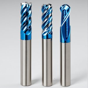 قاطع طحن CNC 4 فلوت عالي الدقة 65 درجة مطحنة نهاية كربيد صلبة مع OEM قابلة للتخصيص - Product Image 1
