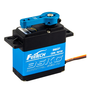 FT6335M 8.4V 35kg防水デジタル高トルク360度磁気エンコーダースチールギアサーボロボット用クアッドコプター工具 - Product Image 2