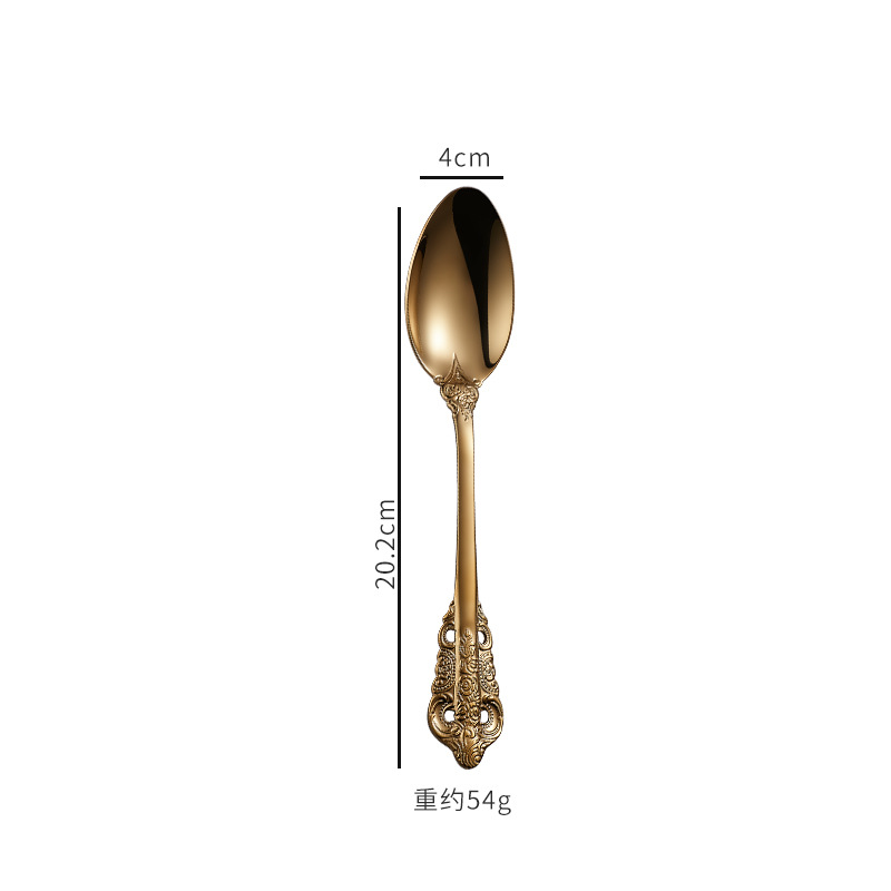 Golden table spoon