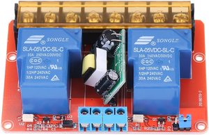 AC100V-250V 30A Hochleistungs-2-Kanal-Relais DC5V High-Low Level Trigger Switch-Modul für Arduino