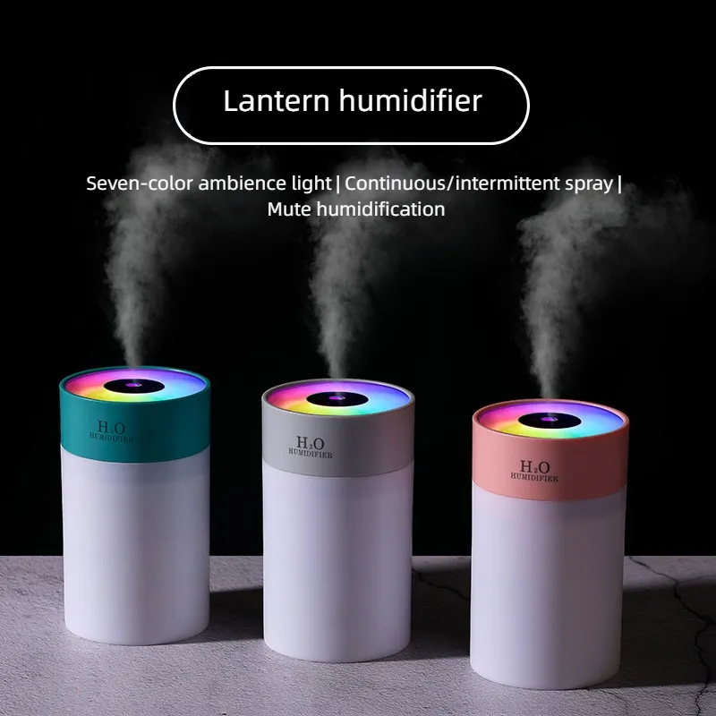 Portable Ultrasonic Essential Oil Diffuser 7 Colour Mini LED Air Humidifier with Cool Spray Mist for Home Car and Table
