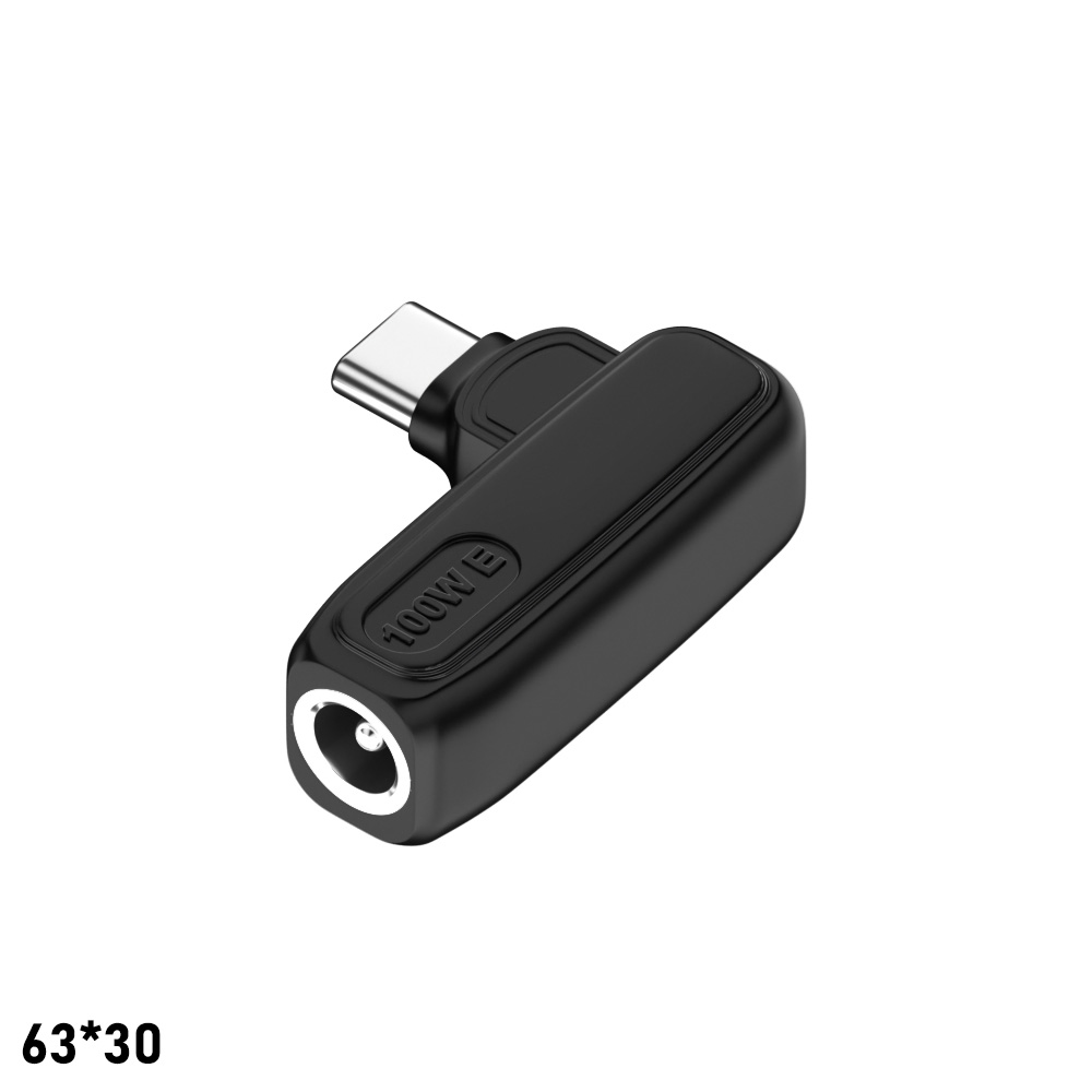 6,3*3,0 mm vers USB C noir