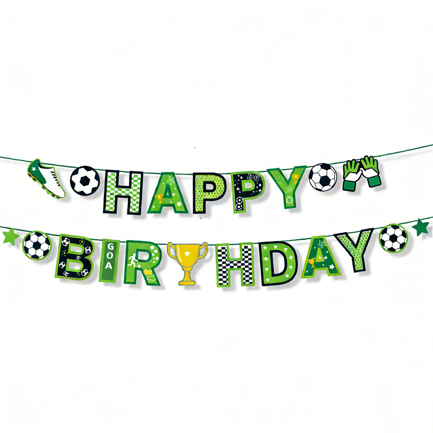Bannière verte-1pc JOYEUX ANNIVERSAIRE